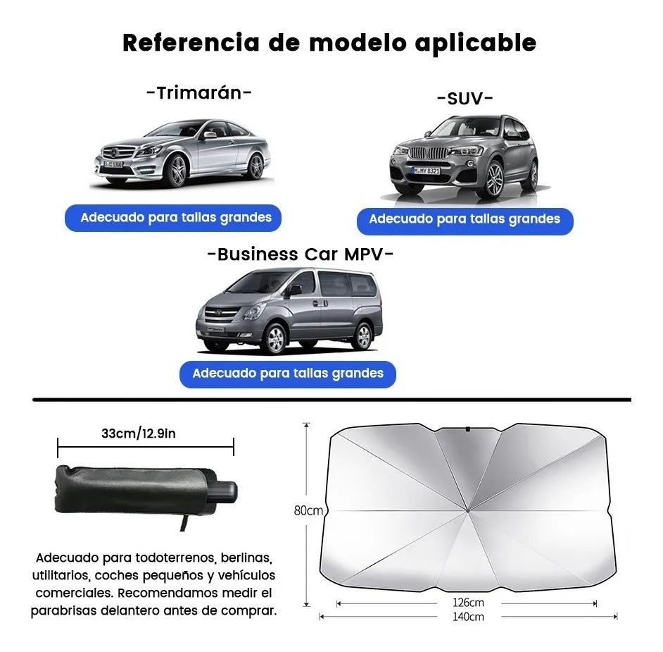 SolGuard™ – Parasol Plegable ,con diseño de paraguas