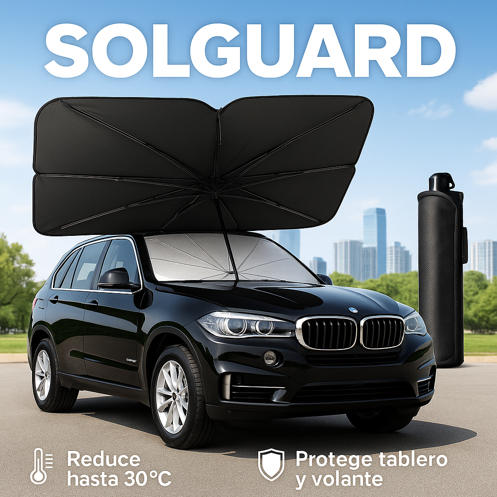 SolGuard™ – Parasol Plegable ,con diseño de paraguas