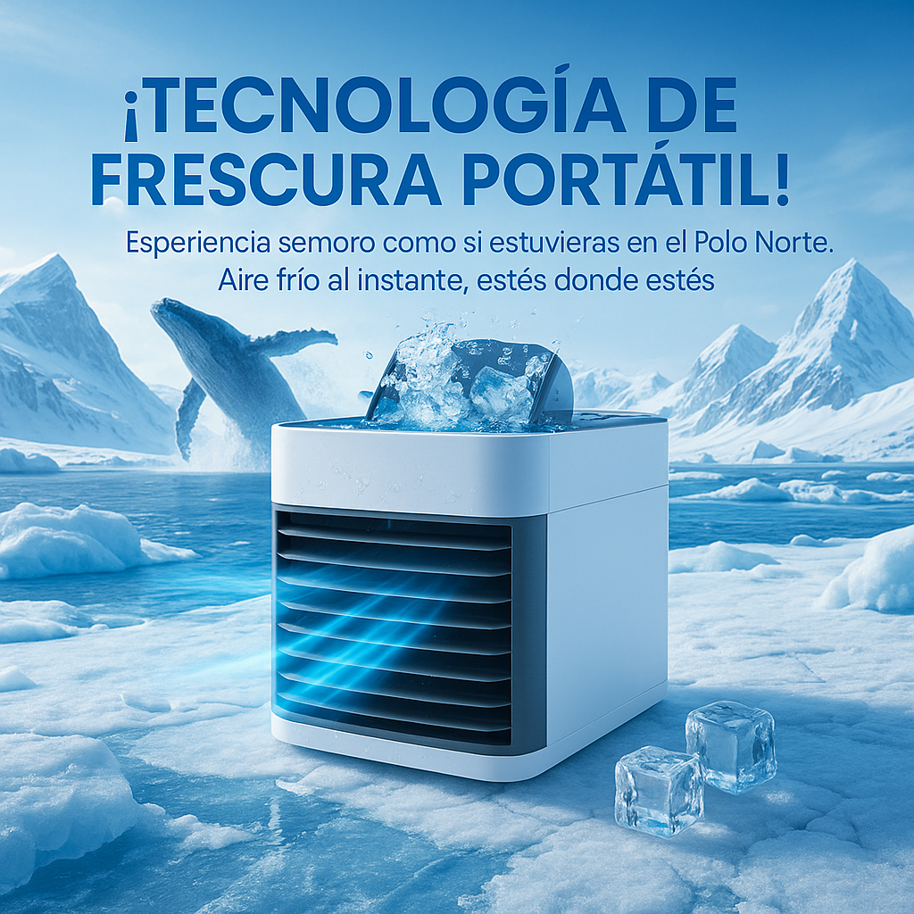 CoolZen Pro - Mini Aire Acondicionado 4 en 1 – ¡Enfría Tu Espacio en Segundos!
