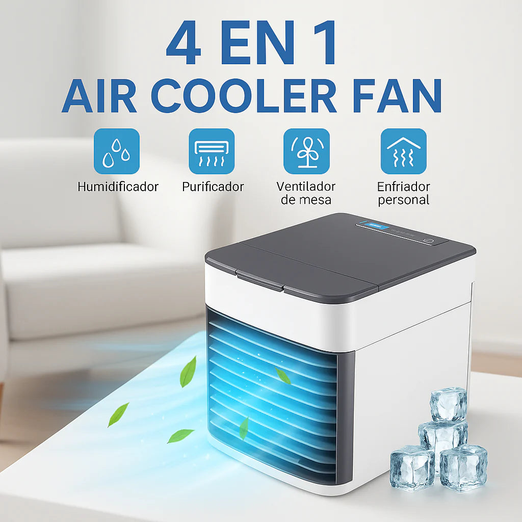 CoolZen Pro - Mini Aire Acondicionado 4 en 1 – ¡Enfría Tu Espacio en Segundos!