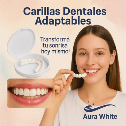 Aura White - Carillas dentales 2x1 arriba y abajo